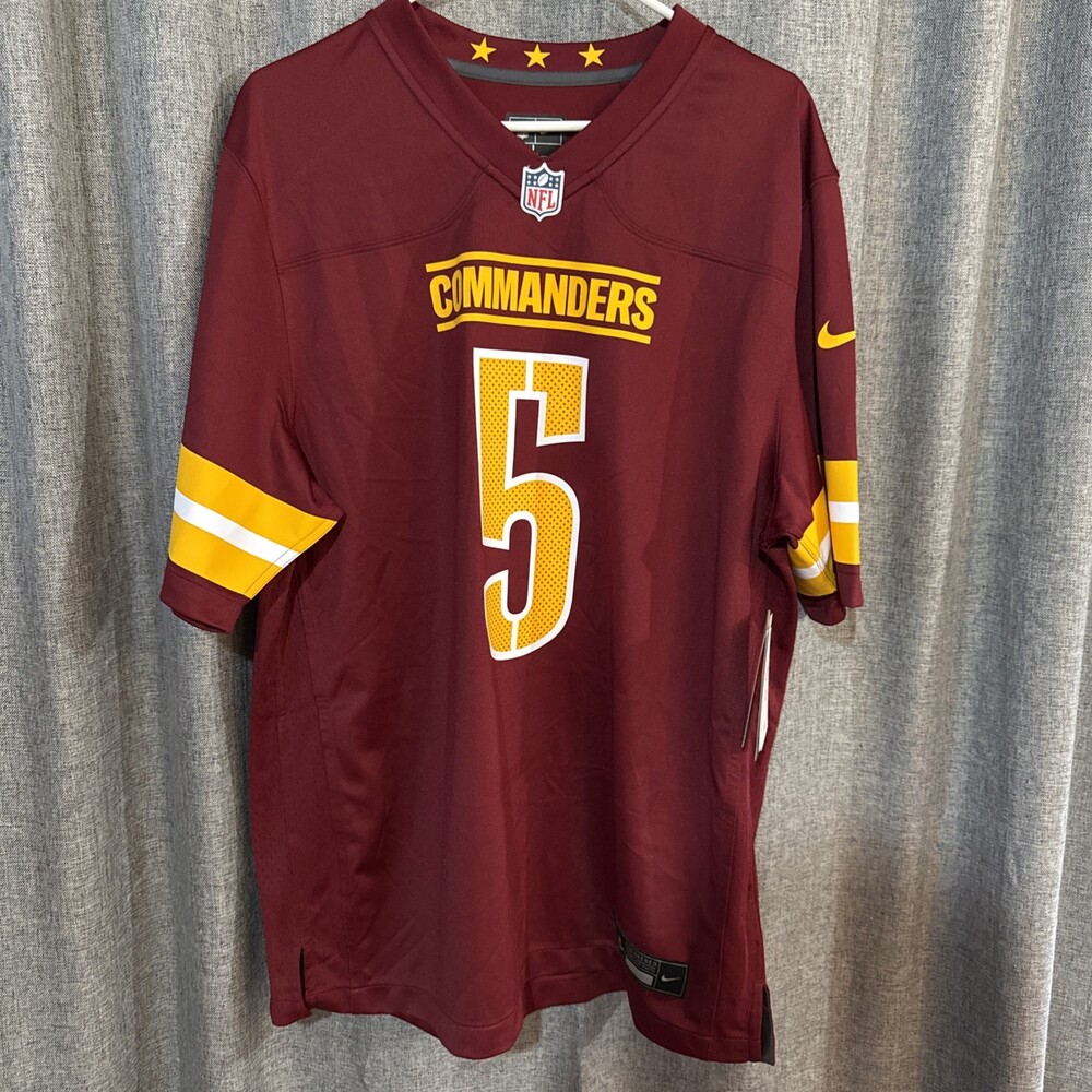 NEW Nike Washington Commanders Jayden Daniels #5 Football Jersey NFL Mens L $130